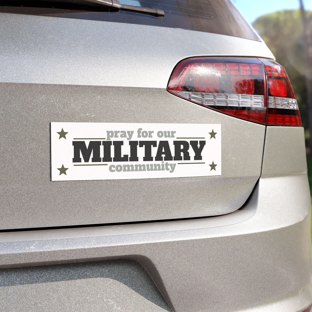 Pray for Our Military Community Car Magnet