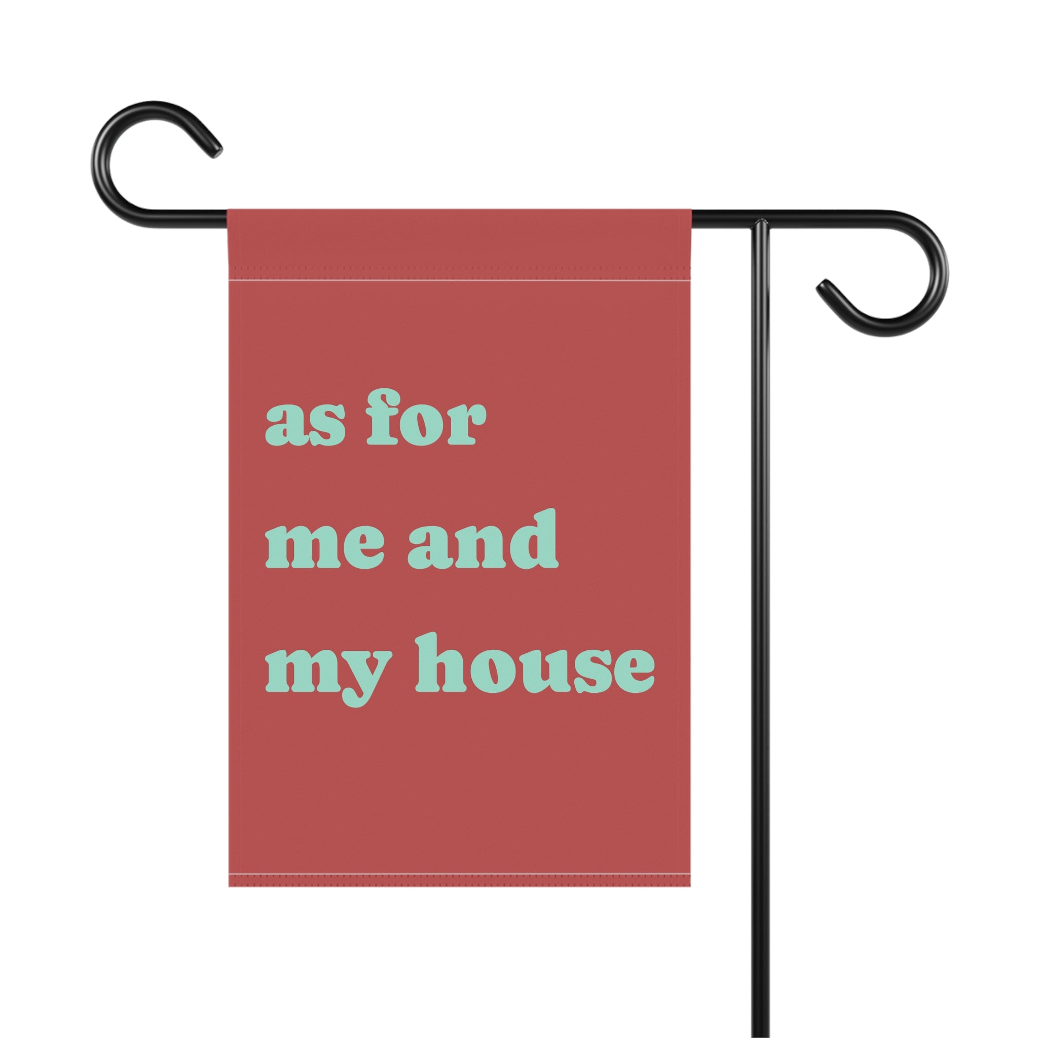 Garden Flag "As For Me and My House" – Welcome Yard Banner