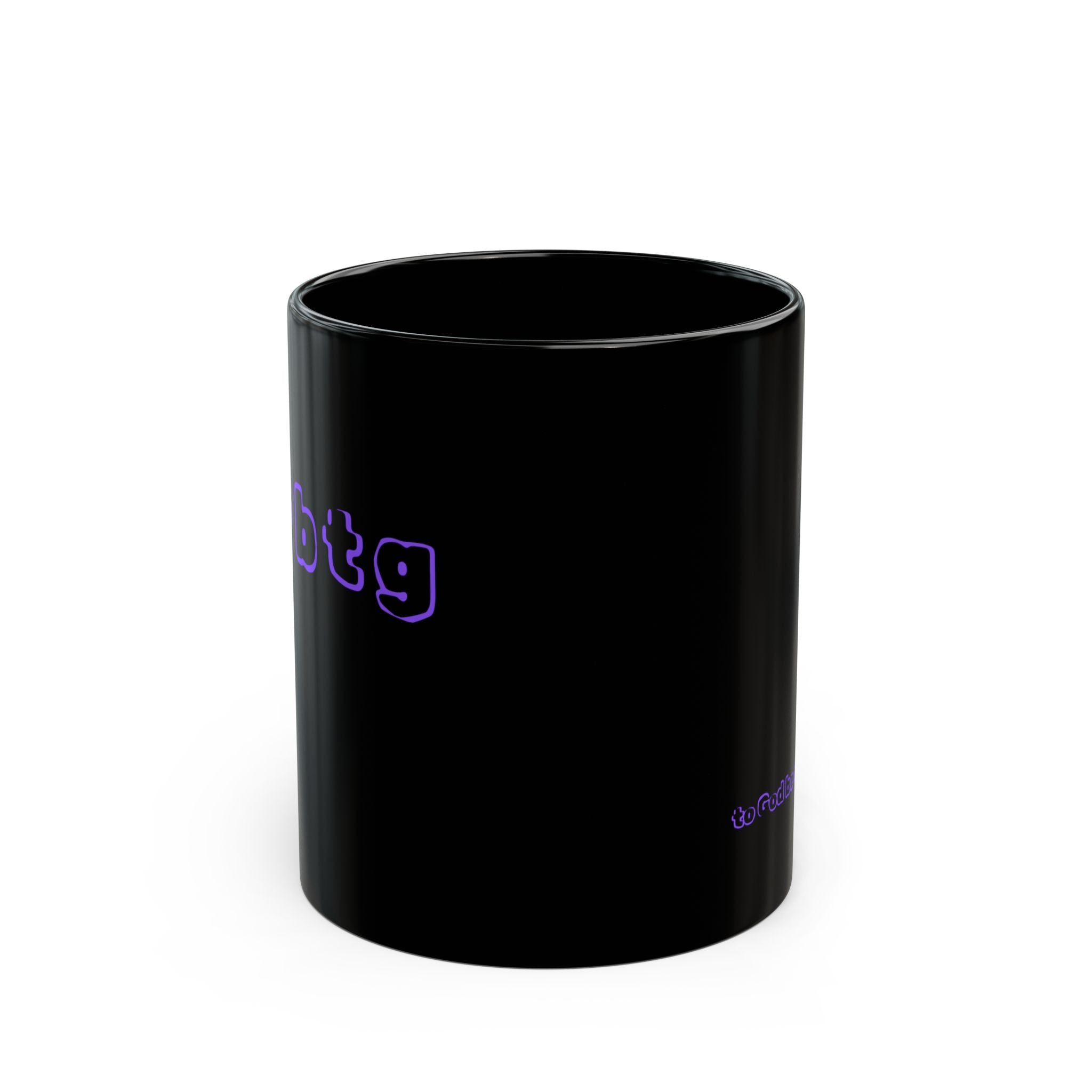 to God be the glory purple and black mug - 11oz