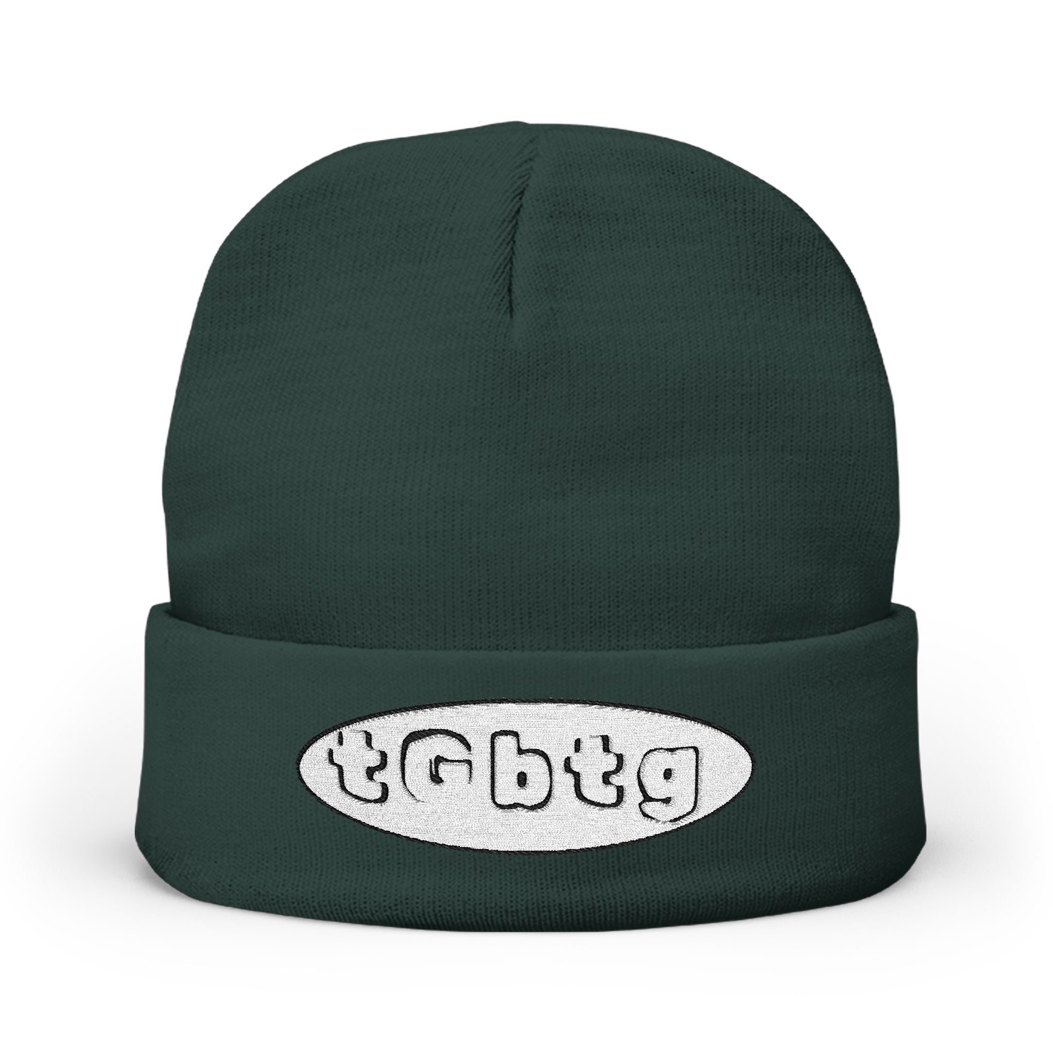 Faith Embroidered Knit Beanie — "to God be the glory" (tGbtg)