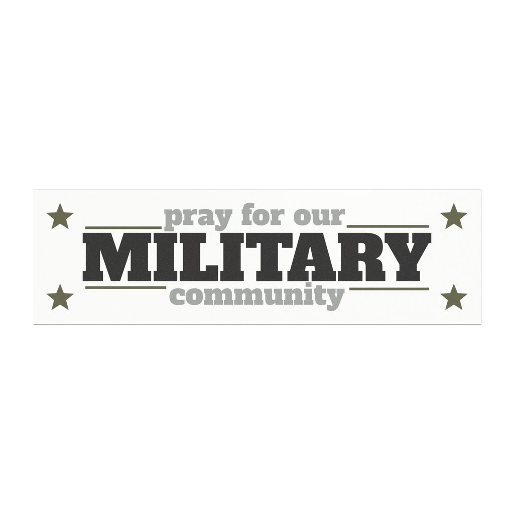 Pray for Our Military Community Car Magnet