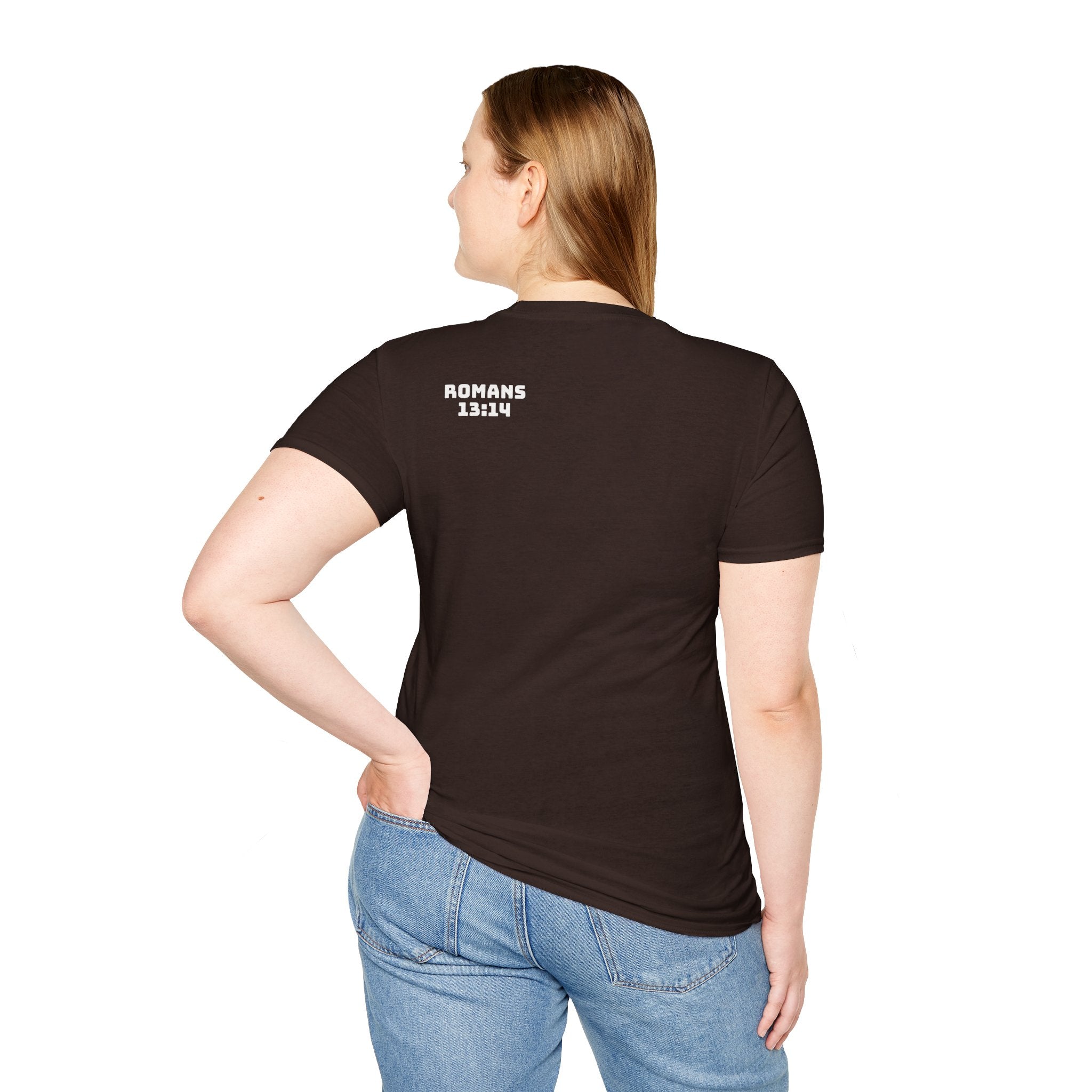 Romans 13:14 encouragement shirt put on Jesus make no room for the flesh- - unisex