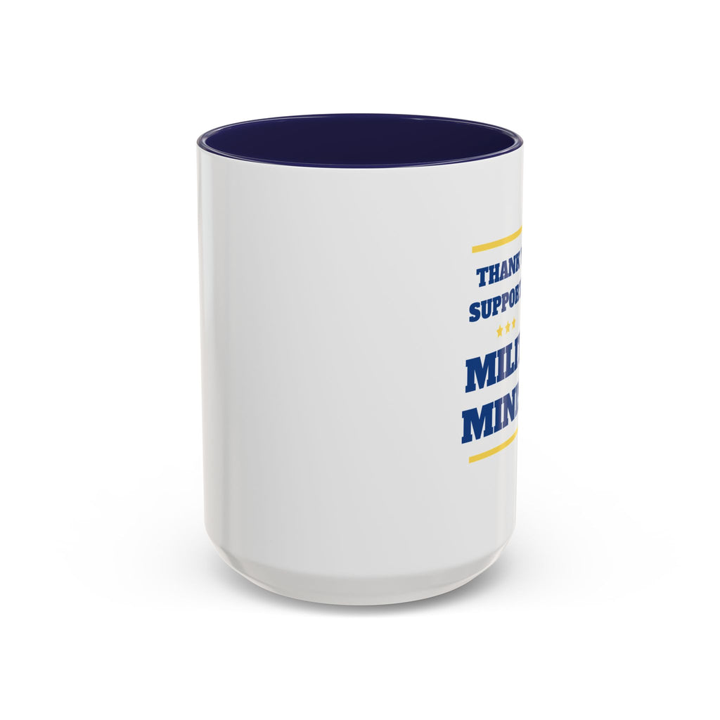 Military Ministry Support Mug - blue accent