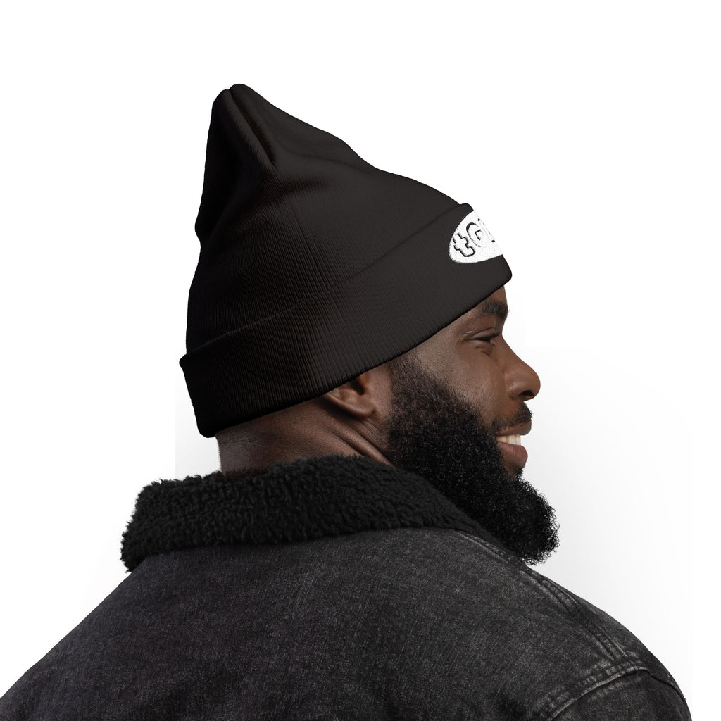 Faith Embroidered Knit Beanie — "to God be the glory" (tGbtg)
