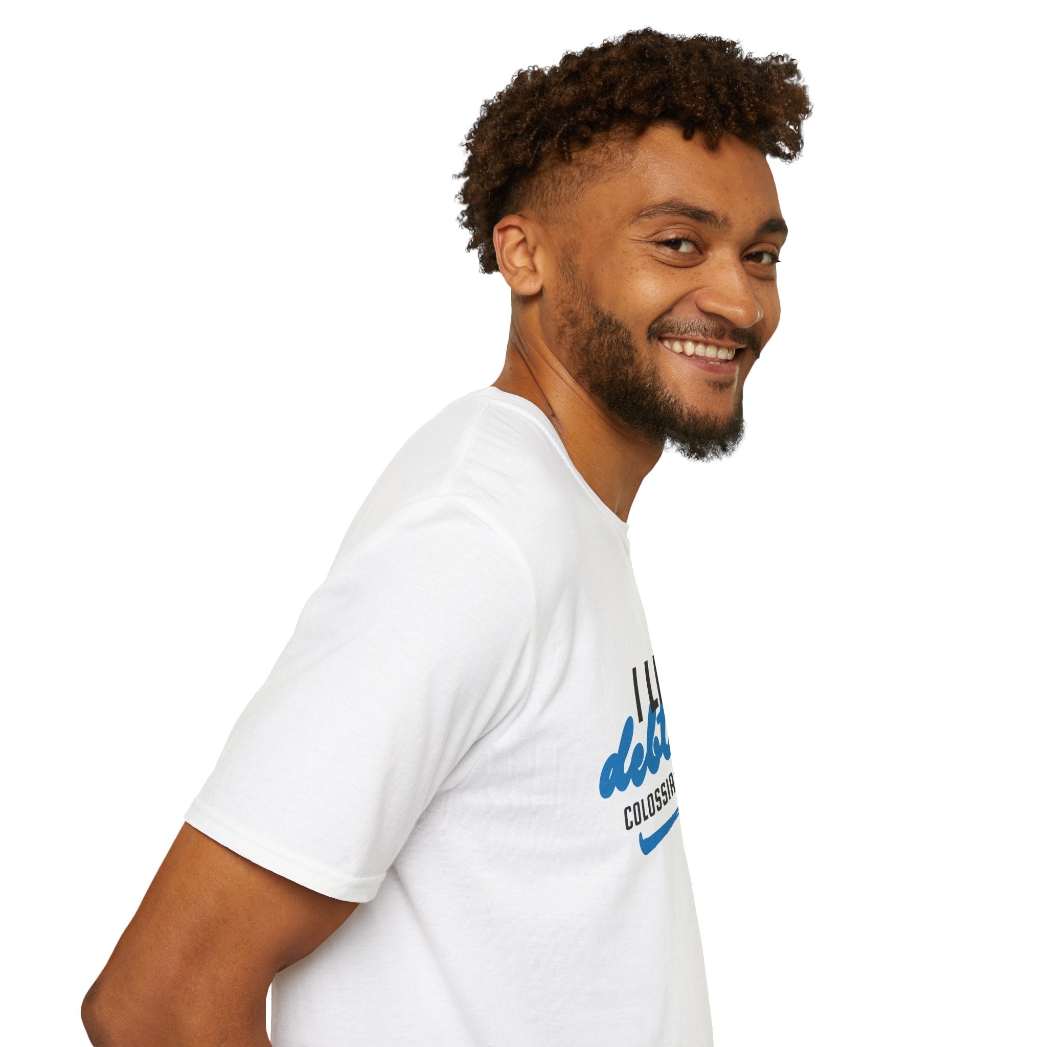 I Live Debt Free T-Shirt — Freedom Tee (Colossians 2:13-14)