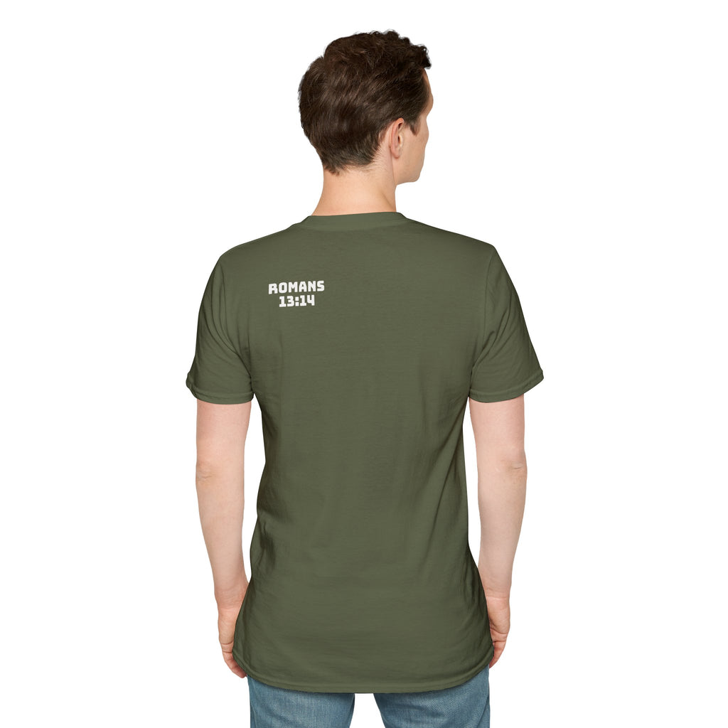 Romans 13:14 encouragement shirt put on Jesus make no room for the flesh- - unisex