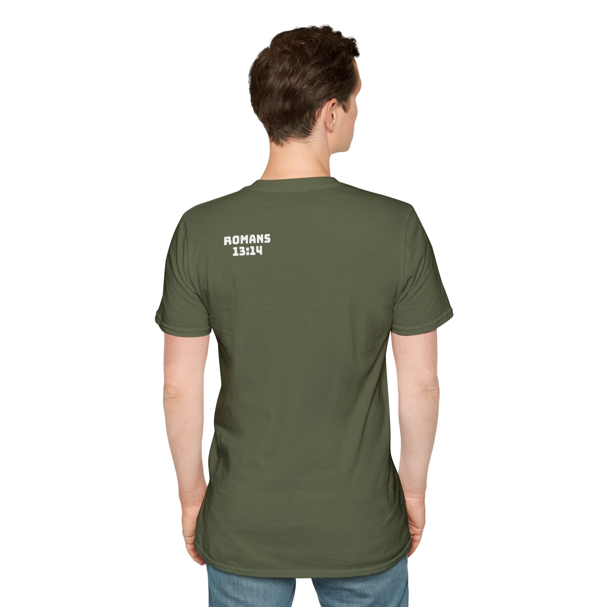 Romans 13:14 encouragement shirt put on Jesus make no room for the flesh- - unisex