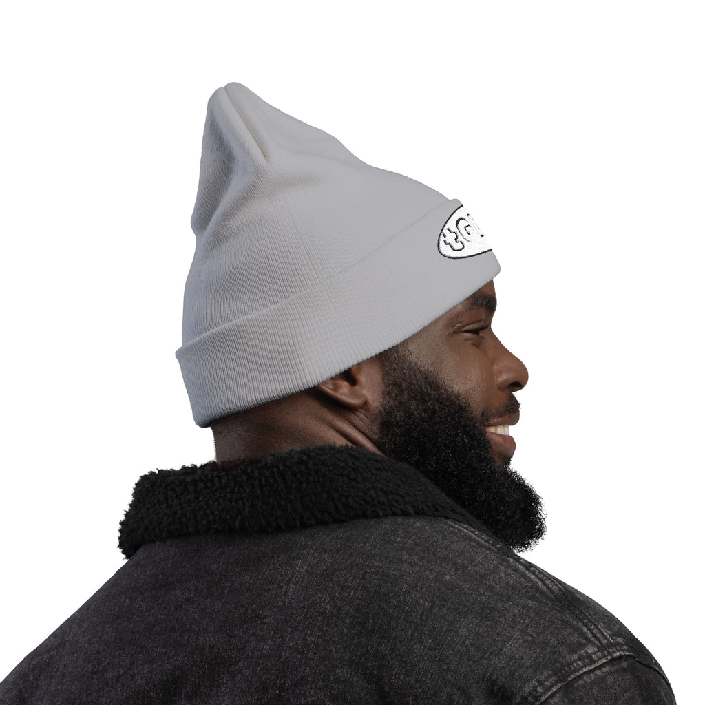 Faith Embroidered Knit Beanie — "to God be the glory" (tGbtg)