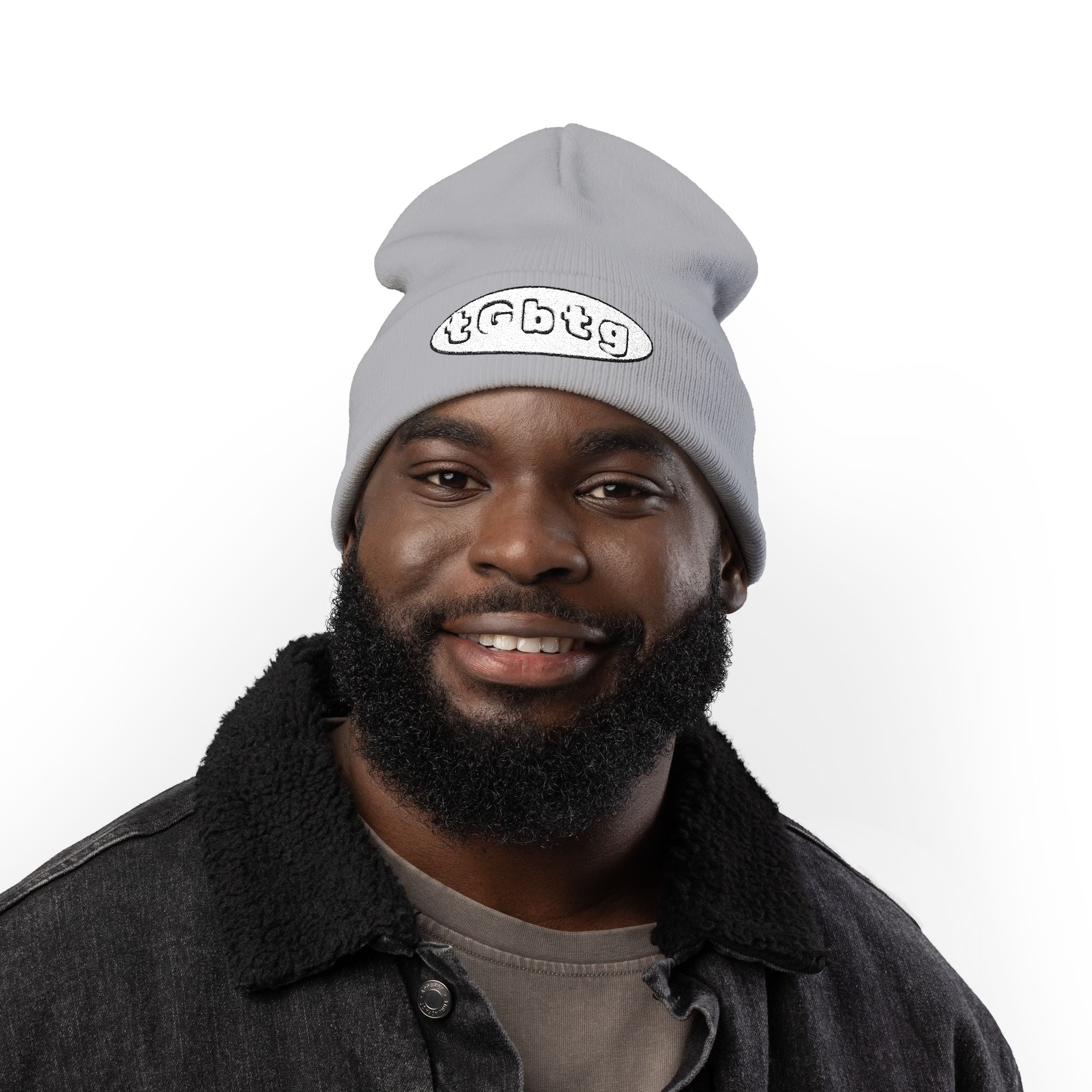 Faith Embroidered Knit Beanie — "to God be the glory" (tGbtg)