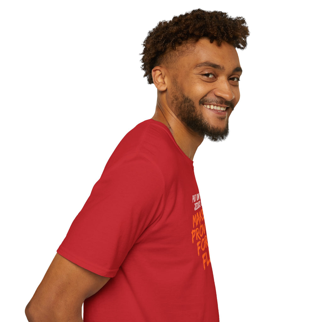 Romans 13:14 encouragement shirt put on Jesus make no room for the flesh- - unisex