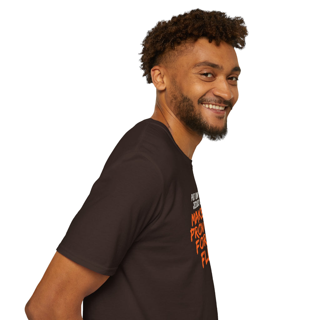 Romans 13:14 encouragement shirt put on Jesus make no room for the flesh- - unisex
