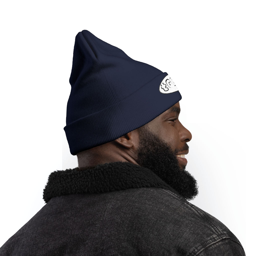 Faith Embroidered Knit Beanie — "to God be the glory" (tGbtg)