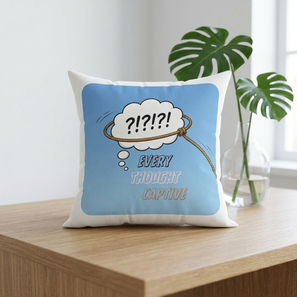 Every Thought Captive Decorative Pillow