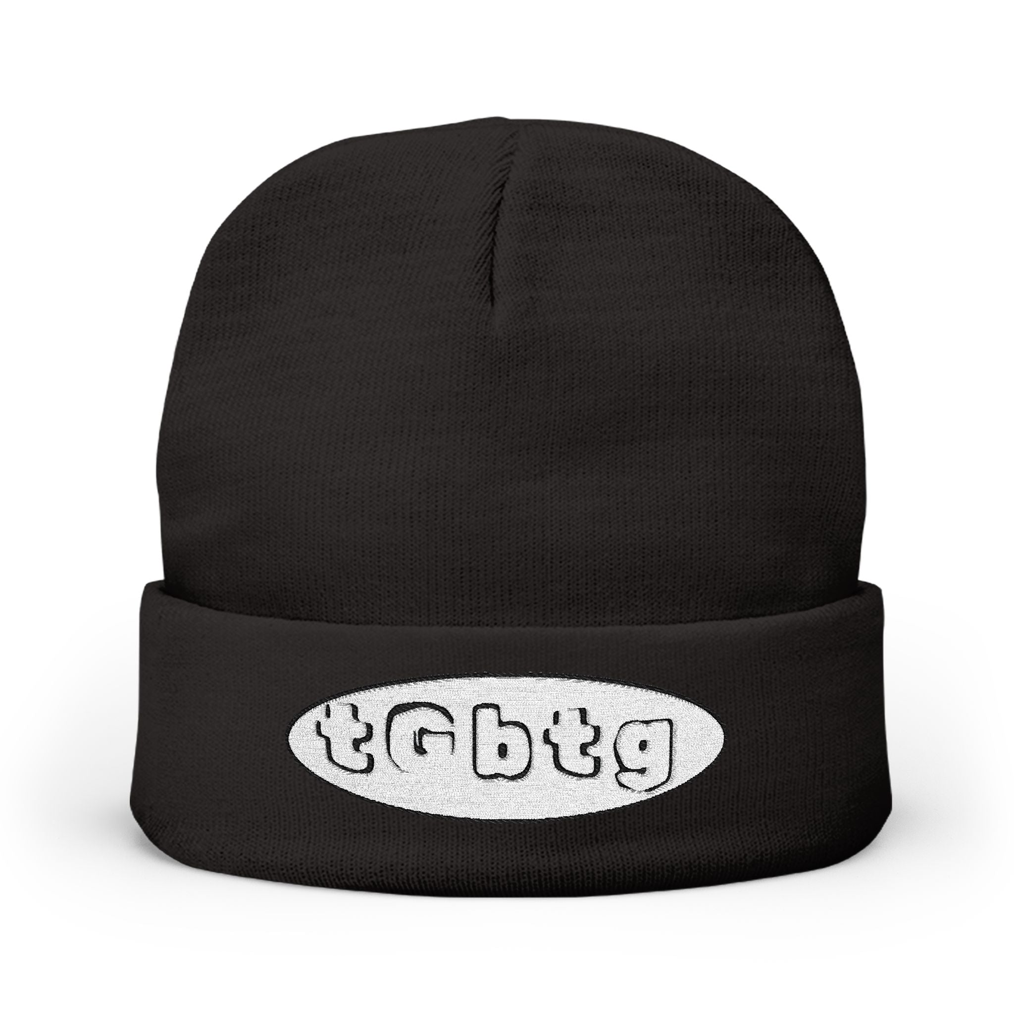 Faith Embroidered Knit Beanie — "to God be the glory" (tGbtg)