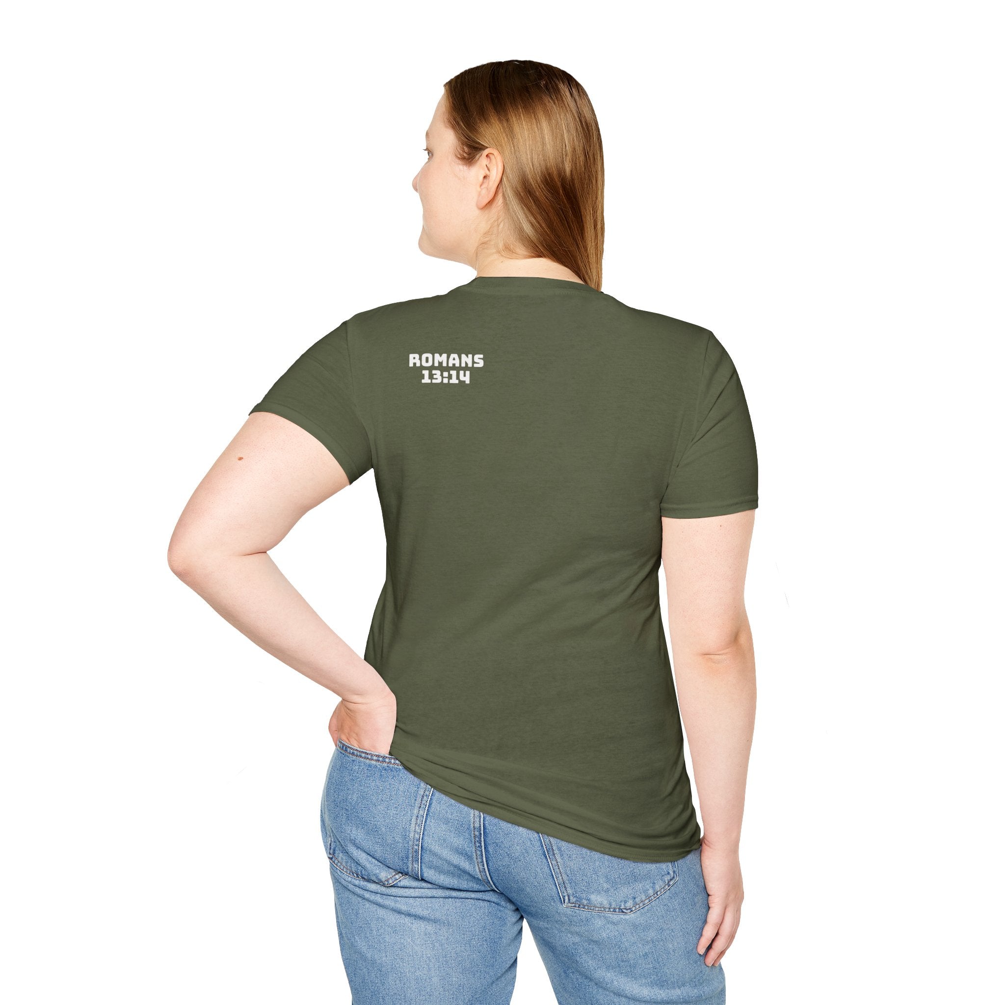 Romans 13:14 encouragement shirt put on Jesus make no room for the flesh- - unisex