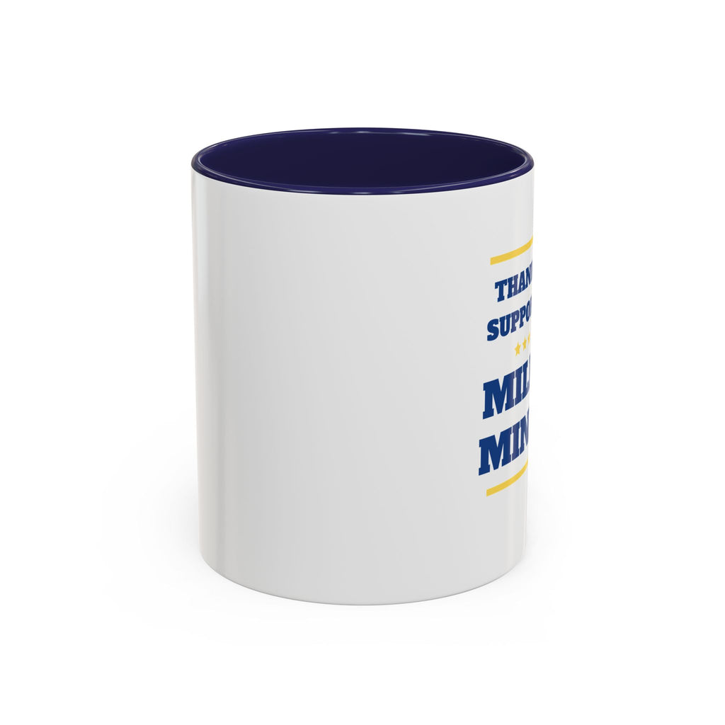 Military Ministry Support Mug - blue accent