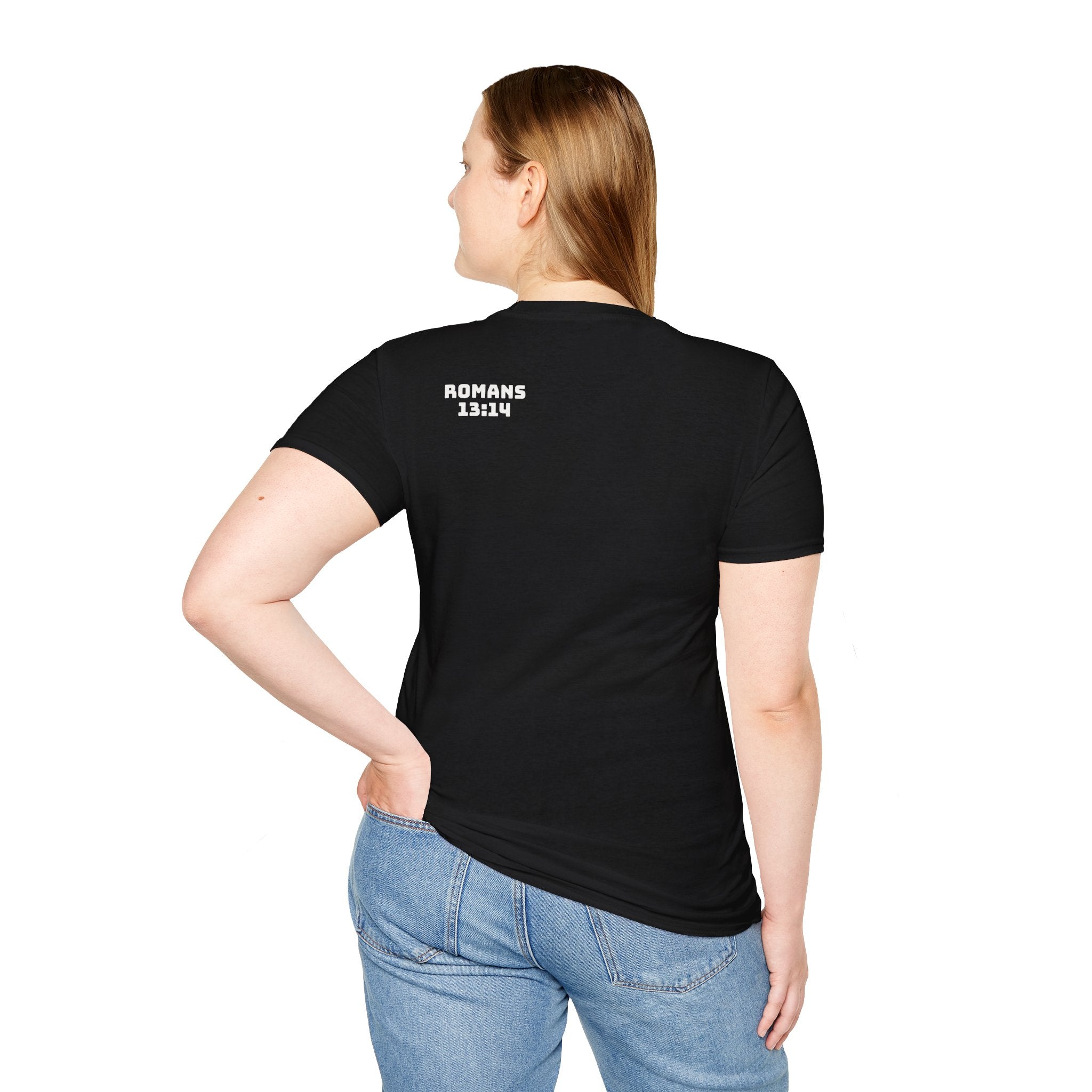 Romans 13:14 encouragement shirt put on Jesus make no room for the flesh- - unisex