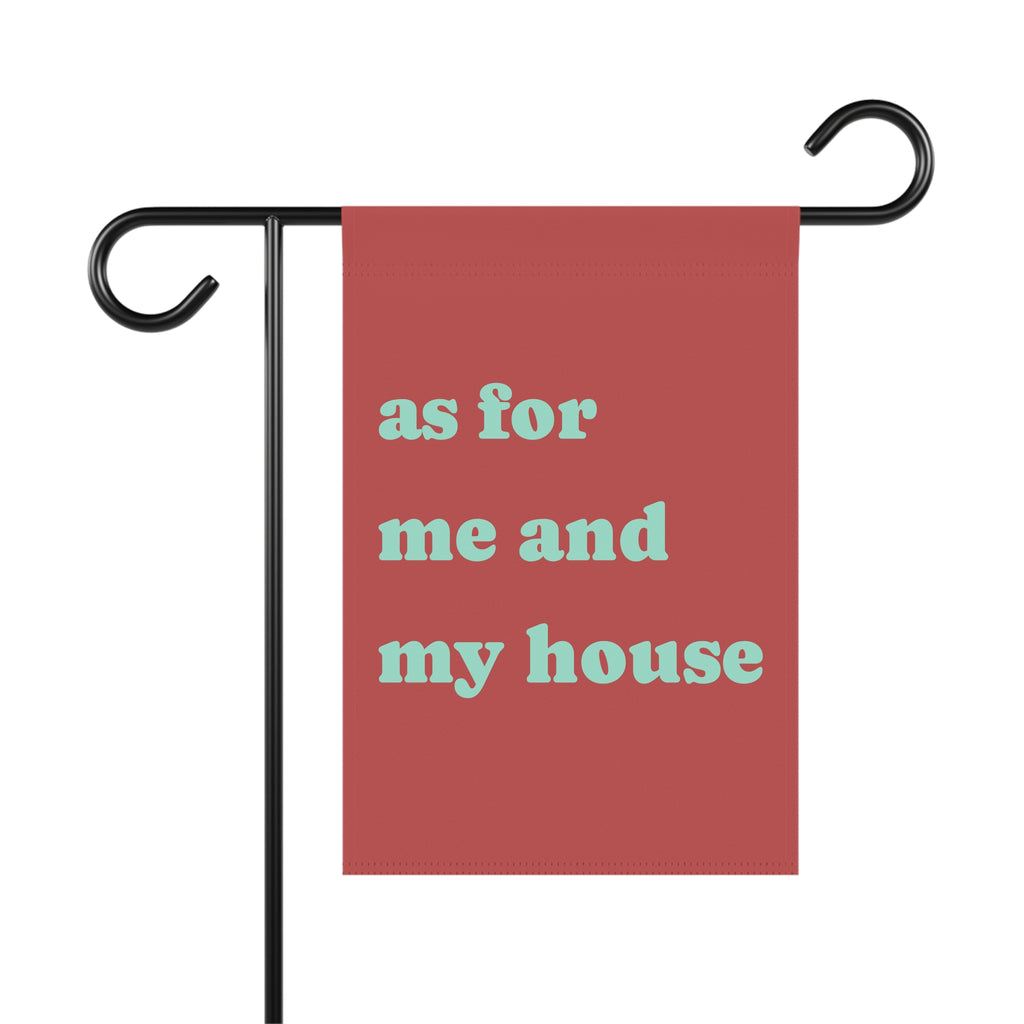 Garden Flag "As For Me and My House" – Welcome Yard Banner