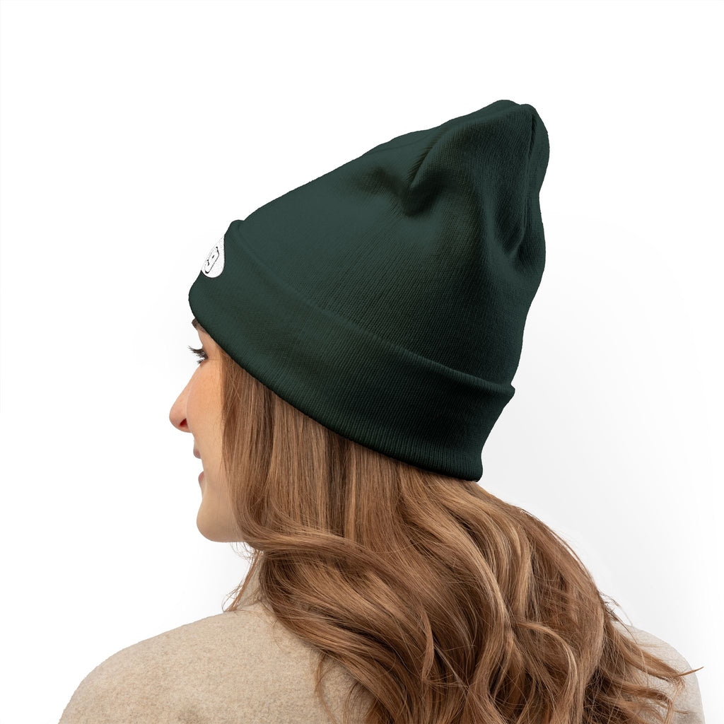 Faith Embroidered Knit Beanie — "to God be the glory" (tGbtg)