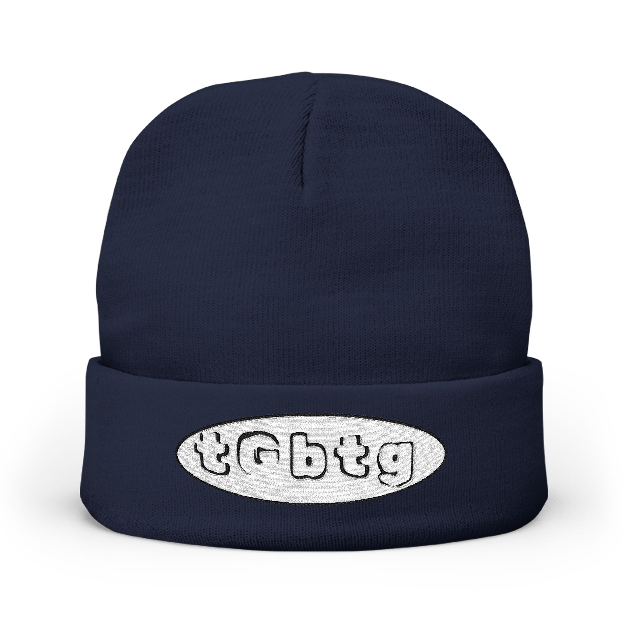 Faith Embroidered Knit Beanie — "to God be the glory" (tGbtg)