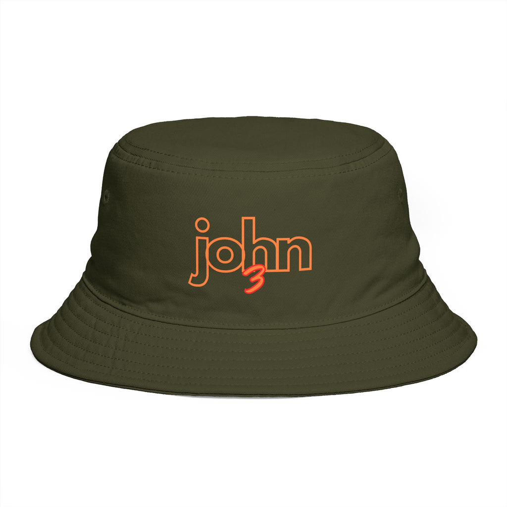 John3 Embroidered Bucket Hat