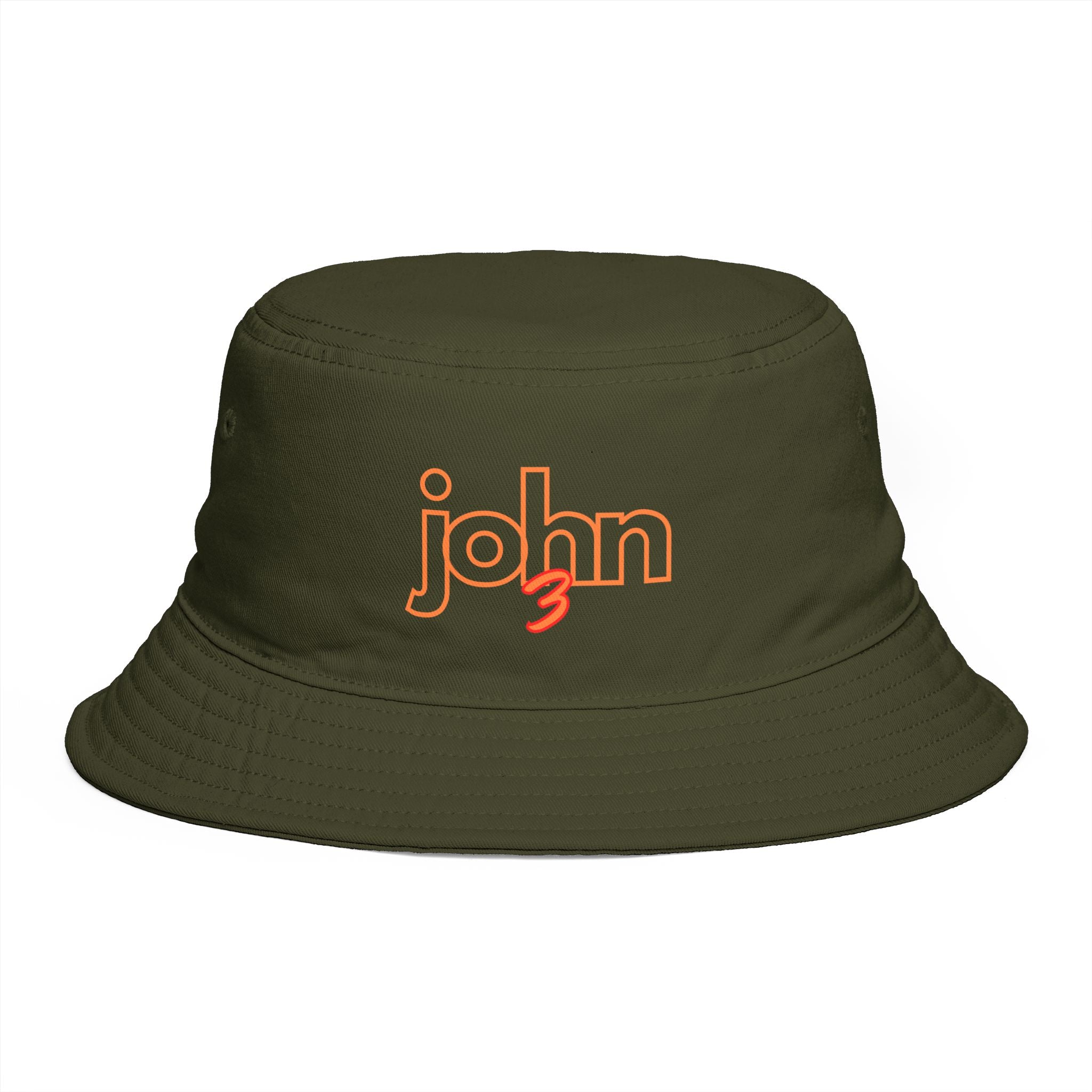 John3 Embroidered Bucket Hat