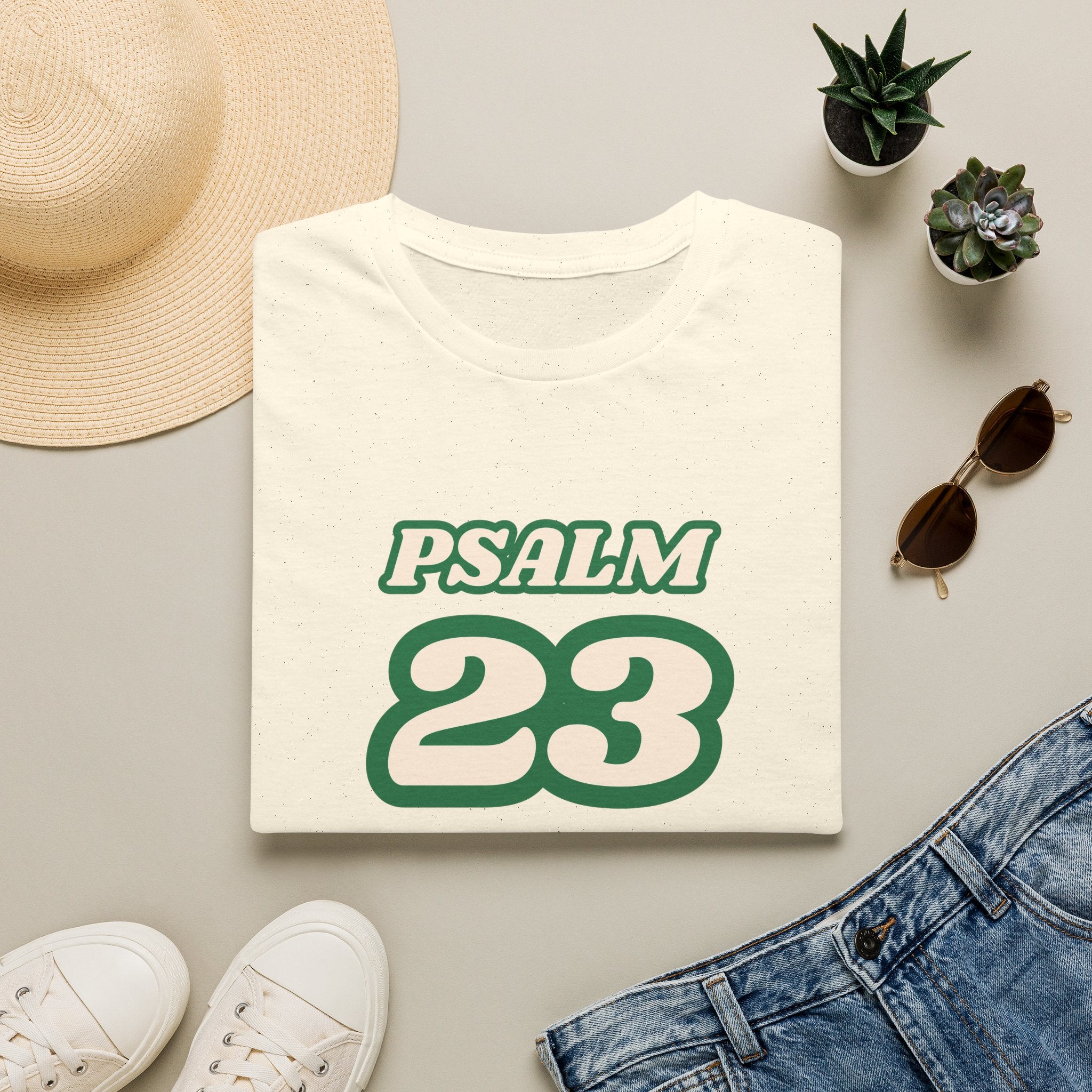 Psalm 23 T-Shirt — retro theme  - unisex