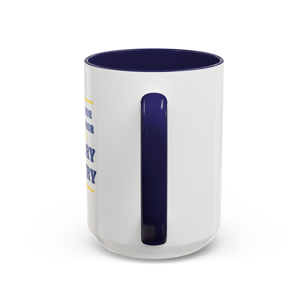 Military Ministry Support Mug - blue accent